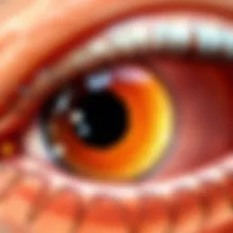 Detailed illustration of retinal layers