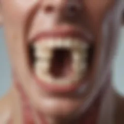 Illustration depicting the anatomy of the jaw and third molars