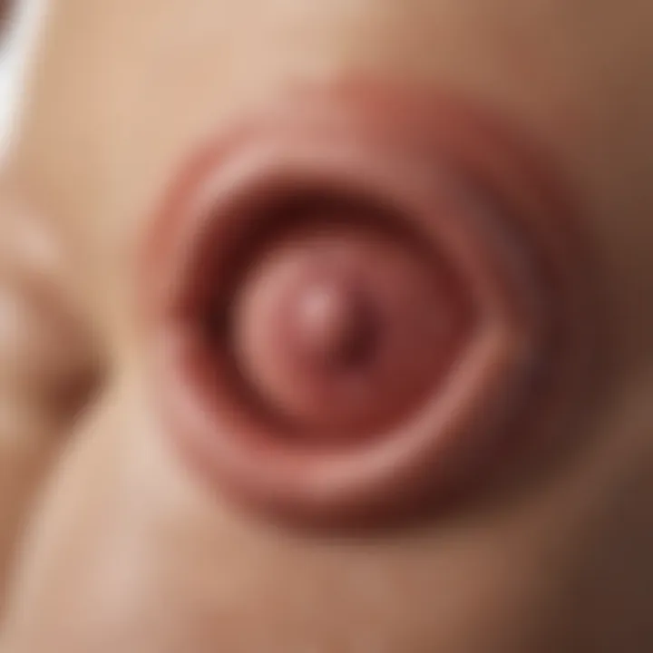Diagram showing symptoms associated with vulvar ulcers