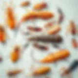 A detailed illustration of various parasites affecting animals.